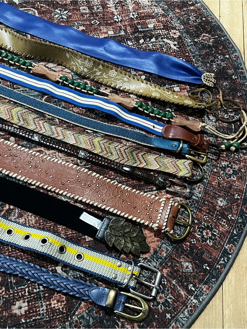 Woman Belt Lot of 11 Vintage Assorted Styles Sizes